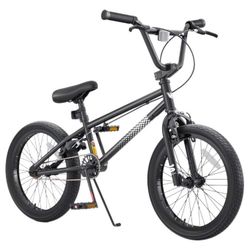 Korimefa Freestyle BMX Bikes, 18 inch Kids Bicycles for 7-12 Years Old Boys Child Tween Teen, with Aluminum Alloy U-Brake, Rear R-Brake, Hand Brake Le