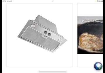 Broan-NuTone PM Series 21 in. 450 Max Blower CFM Powerpack Insert for Custom Range Hood with LED Light in Stainless Steel Store SKU# 1007-473-709
