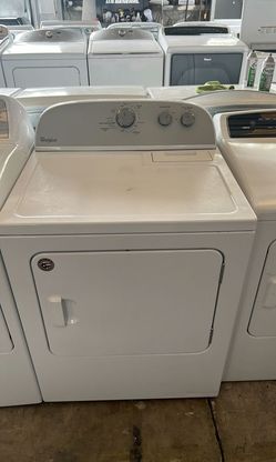 Whirlpool White Dryer with FrontLoad