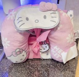 Hello Kitty Neck Pillow And Blanket
