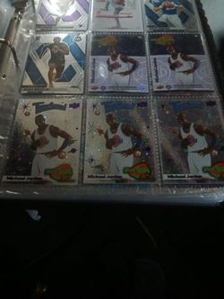 Michael Jordan space jam foil cards