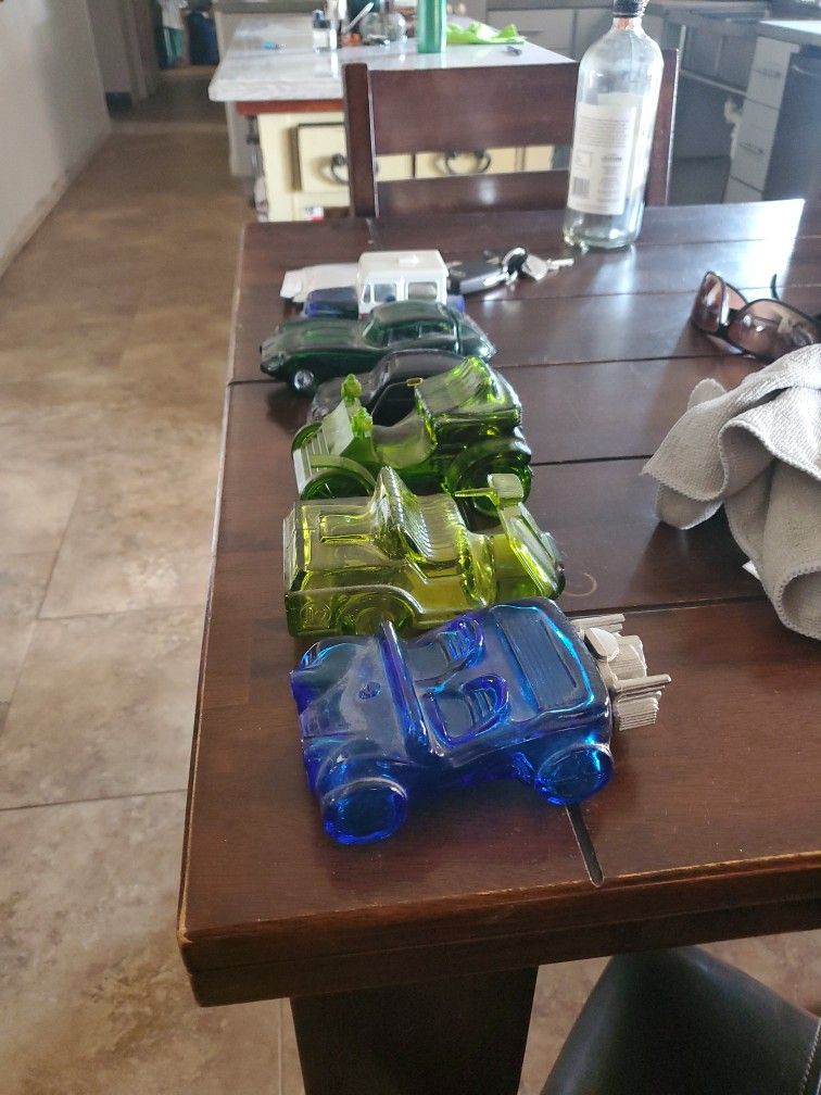 Antique Glass Car Colognes 