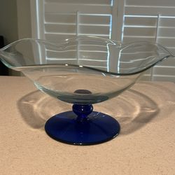 Princess House Blue Base Bowl