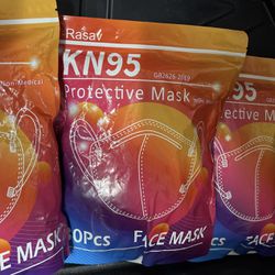 KN 95 Masks 30 PCs/ Face Masks/ 10 Gray, 10 Black and10 White Masks Per Bag