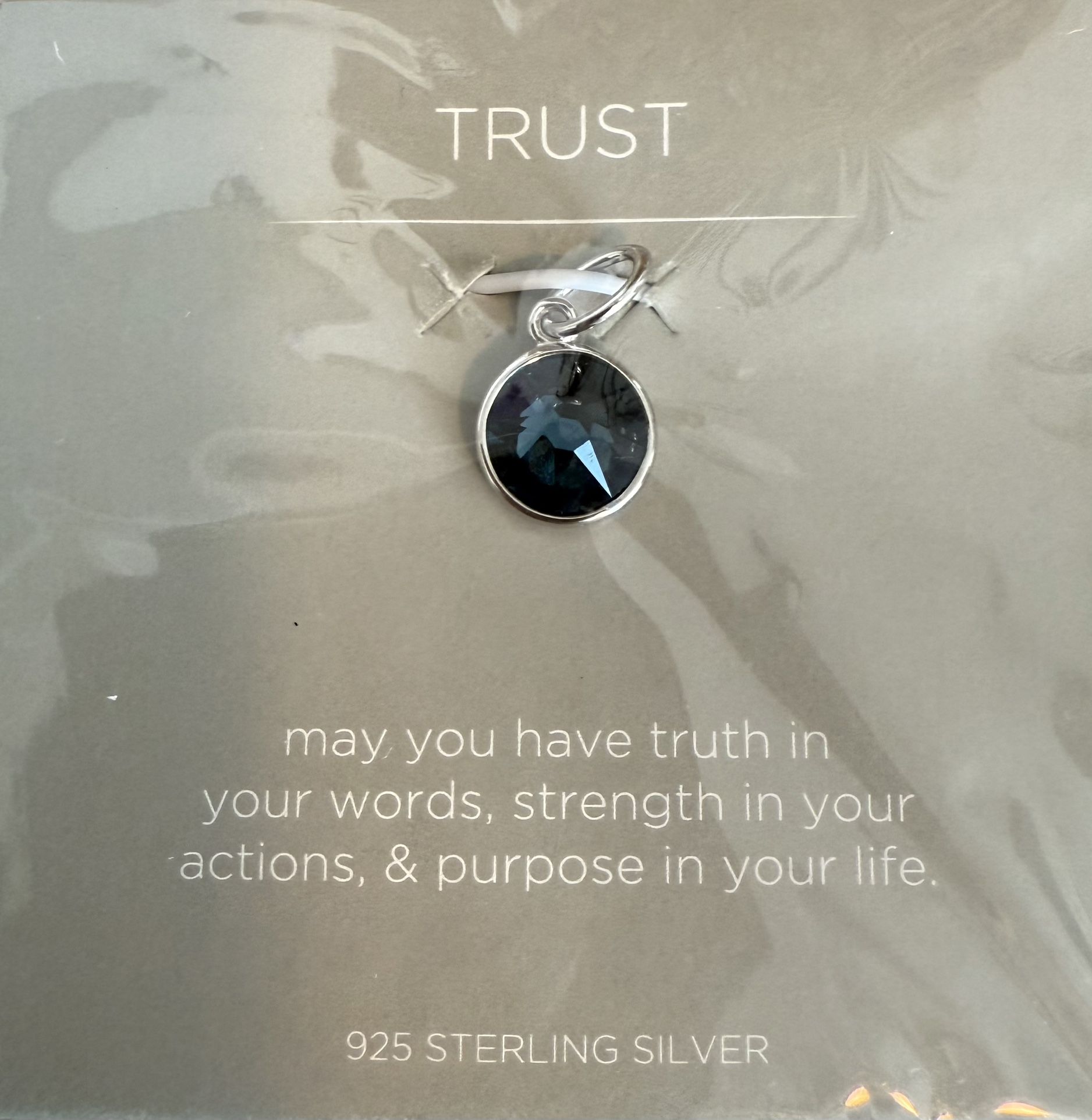 Origami Owl Core 925 Sterling Trust Pendants NEW Necklace Charm Bracelet T ONLY INCLUDES THE TRUS