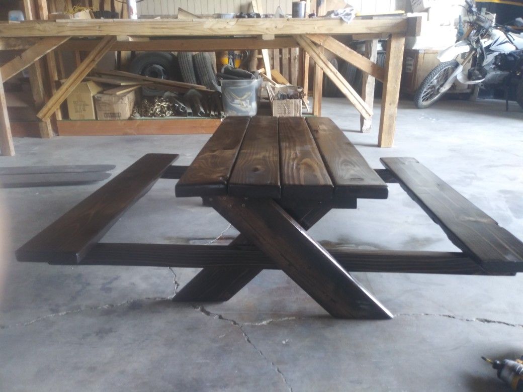Handmade Childrens Picnic Table