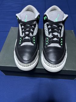 Jordan 3 Retro Green Glow 2024 Size 8.5