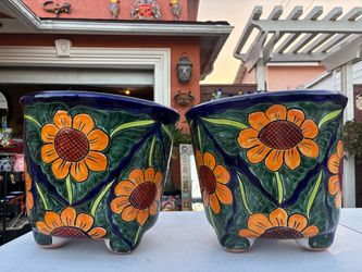 Macetas de Talavera y Decoraciónes nuevas muy hermosas ,diferentes diseños y diferentes $$precios .