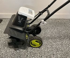 Sun Joe Corded Electric Garden Tiller & Cultivator with Steel Tines