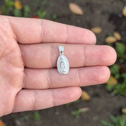 Silver Virgen De Guadalupe 