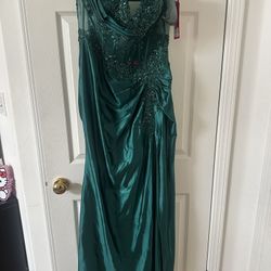 Hunter Green Formal Dress Plus 3XL