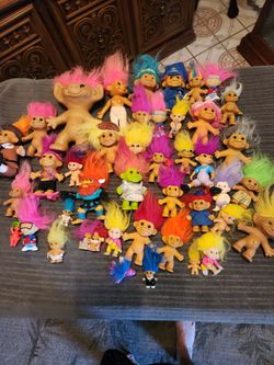 1980's Troll Dolls Total 41 Pieces