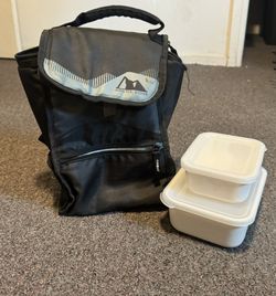 Arctic Zone insulated lunch bag With Food Containers 