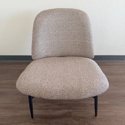 Brown Fabric Accent Chair 