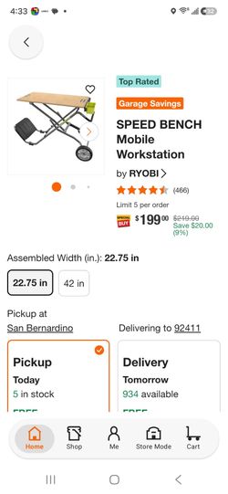 Ryobi speed bench dolly