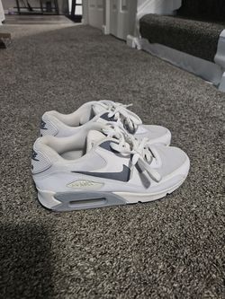Nike Air Max 90 Women’s 8 White Grey 616730-108 Classic Running Shoes