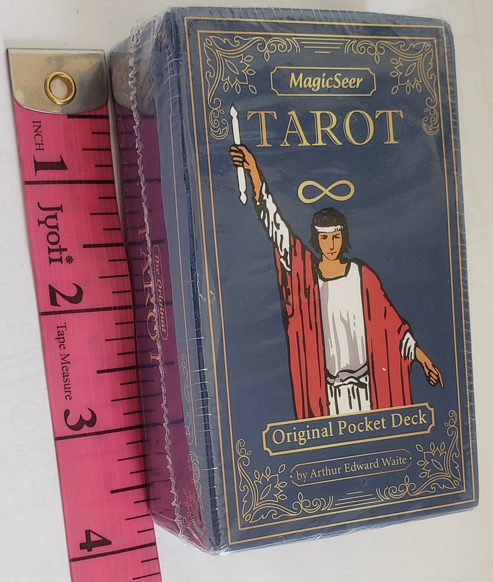 Tarot cards with book and cloth pouch