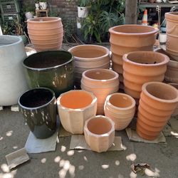CERAMIC POTS-TERRACOTTA PLANTERS-BONSAIS POTS-($25 up to $350)