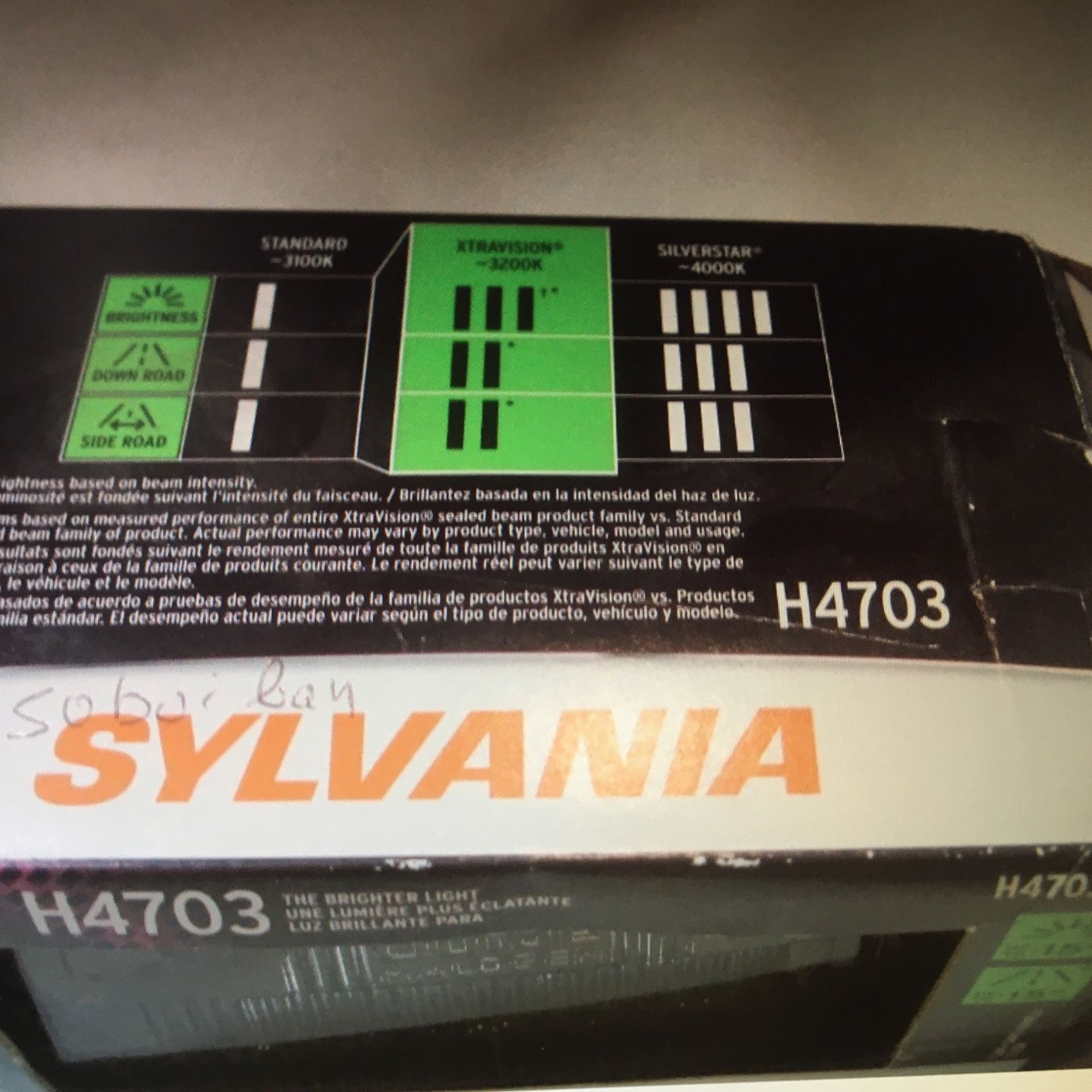 Sylvania XtraVision - 1 Pack - H4703XV Vehicle Light Bulb Fog Daytime Running vg