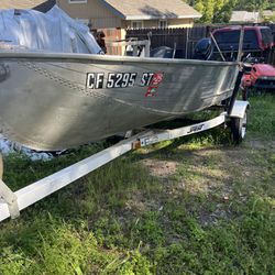 12Foot Rline Aluminum Boat With Trailer 