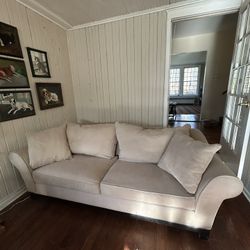 Comfy Beige Sofa Couch , 3 Seater 