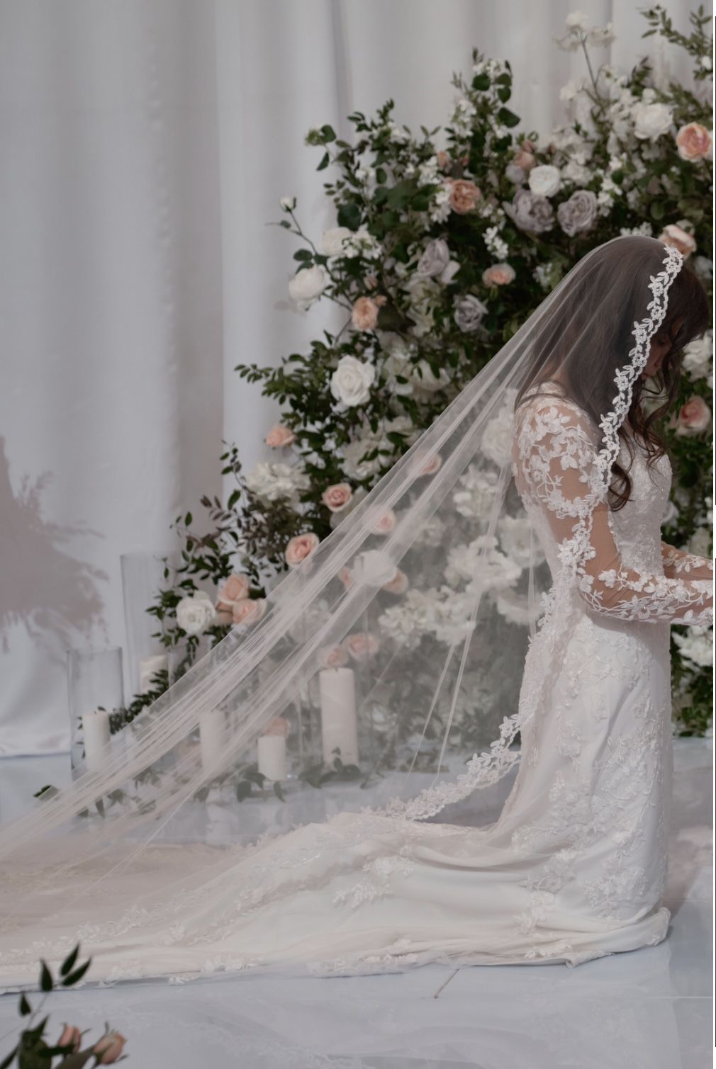 Lace Mantilla wedding veil