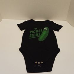 Onesie (6 Month) Pickle Rick