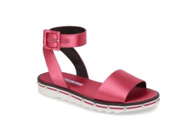 Charles David Shimmy Satin Sandals