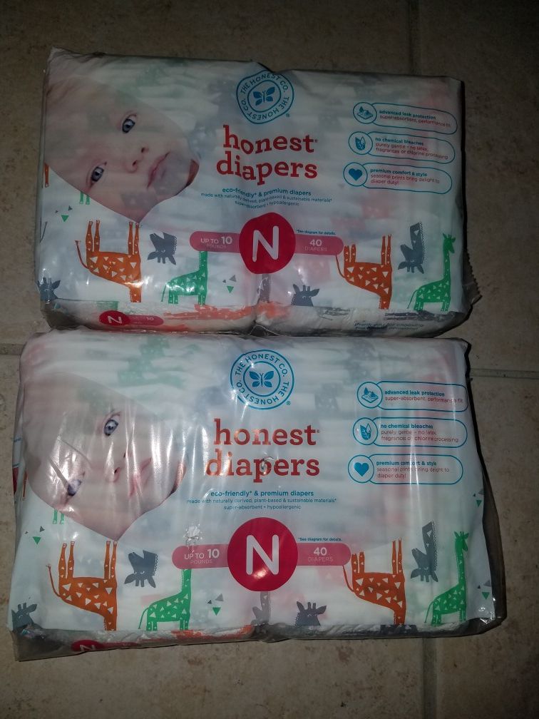 Restocked. Honest diapers