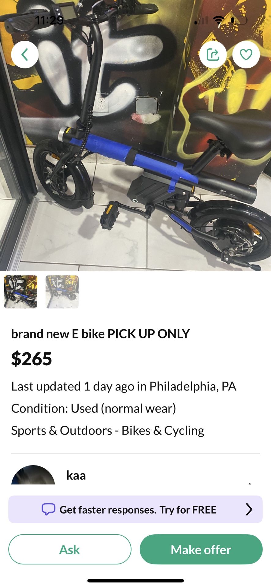 stolen electric bike don't buy it