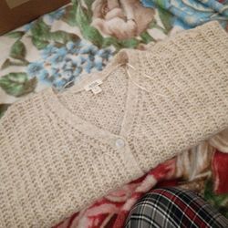 Knitted Sleeved Jacket, Medium 