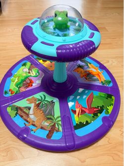 Dinosaur Sit and Spin Toy for Toddlers 1-3 3-5 360°Spinning Toys Birthday Gift for Girls Boys, Stress Relief Exercise Toys Sit n Spin Toys for 2-4 Tod