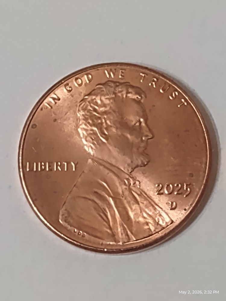 2025 Lincoln Shield Penny Rolls