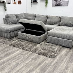 Gray Sectional Couch - Free Delivery 