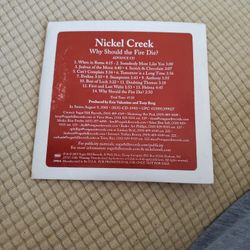 Why Should The Fire Die - Nickel Creek