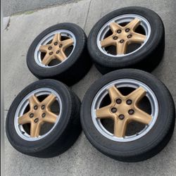4 — 225/60r16 5x4.72 5x120 Chevy Camaro S10 Bmw Odyssey Wheels Rims Tires!!!!!