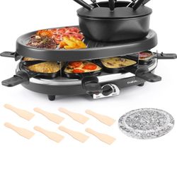 Electric Fondue Pot Sets With BBQ Grill