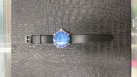 Deep blue watch