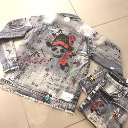 Denim Jean jacket and jeans set!!!