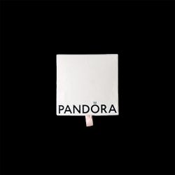 EMPTY Pandora Charm Bracelet Signature White And Black Velvet Gift Box