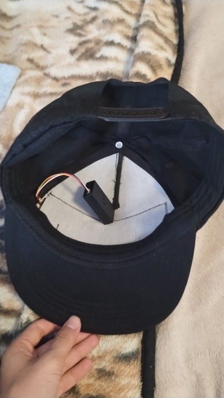 Light Up Hat Connects Bluetooth To Phone Put Any Logo 