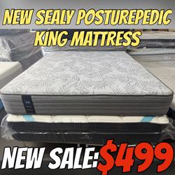 NEW SEALY POSTUREPEDIC KING MATTRESS