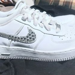 Nike Air Force 1 '07 Shoes with Swarovski Crystal Bling Shoes