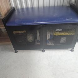 Metal Storage Bench