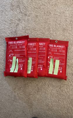 4 Fire Blankets (1.0mx1.0m)