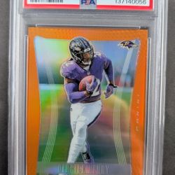 2024 Panini Deca Derrick Henry Orange Prism 33/49 PSA 9