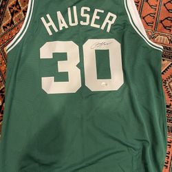 Sam Hauser Autographed Jersey 