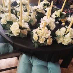 10 White Rose Centerpieces 