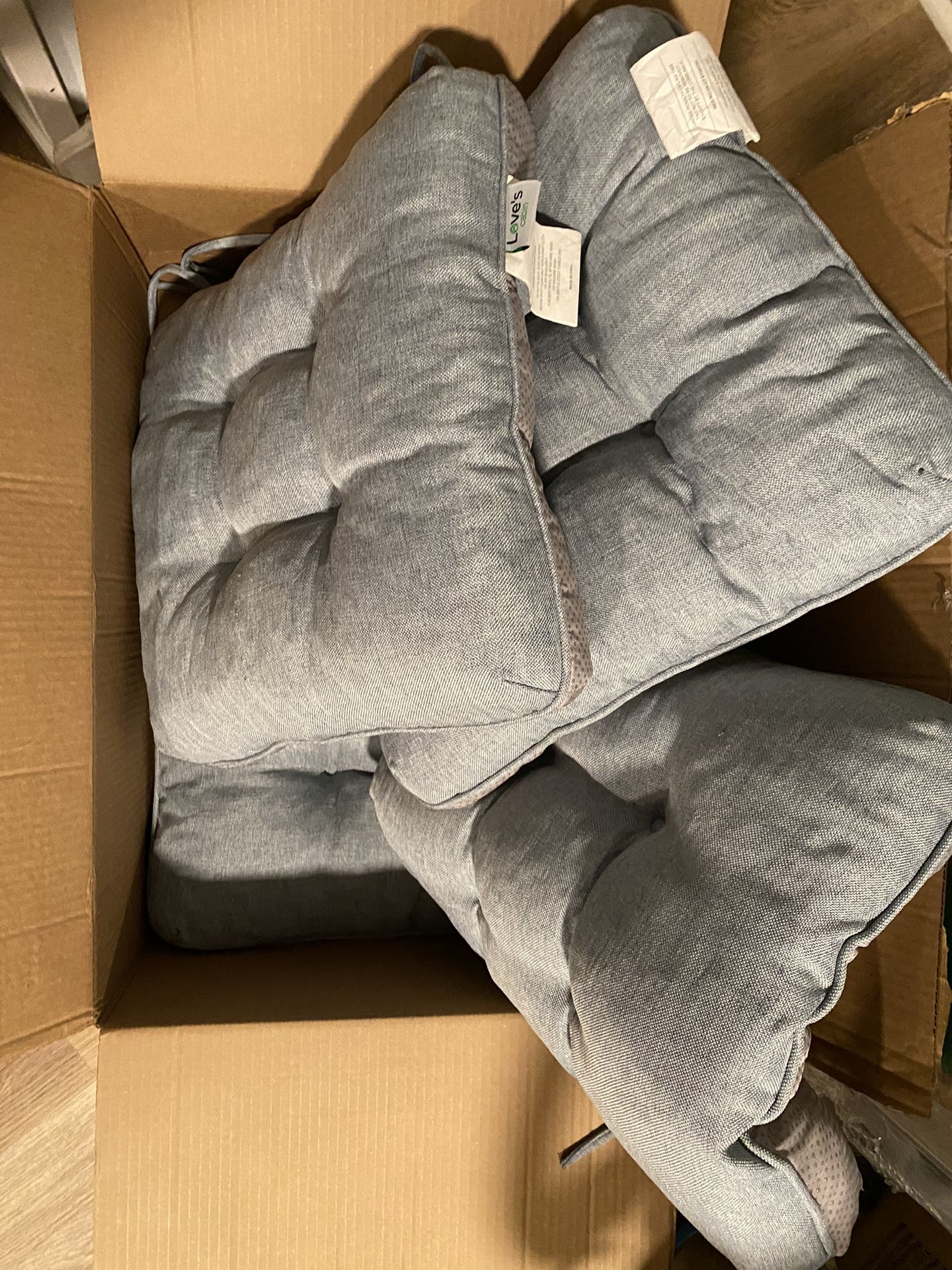 Love’s Cabin 4pc Memory Foam Chair Cushions 15.5x15.5
