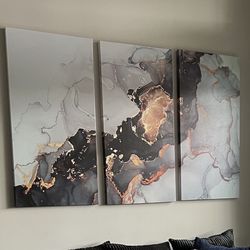 Marble canvas art